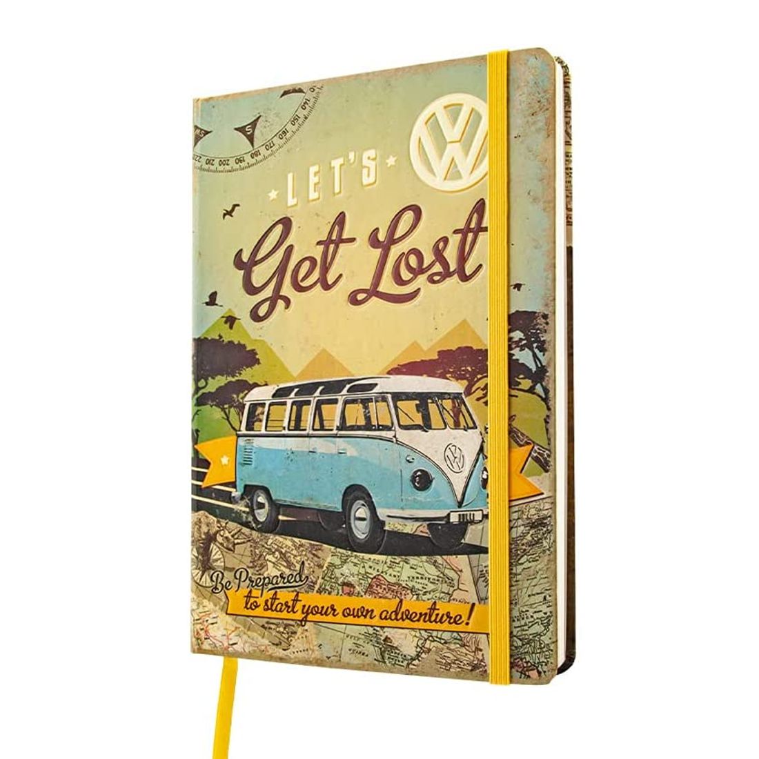 Retro-Notizbuch / Bullet Journal - VW Bulli - Let´s Get Lost