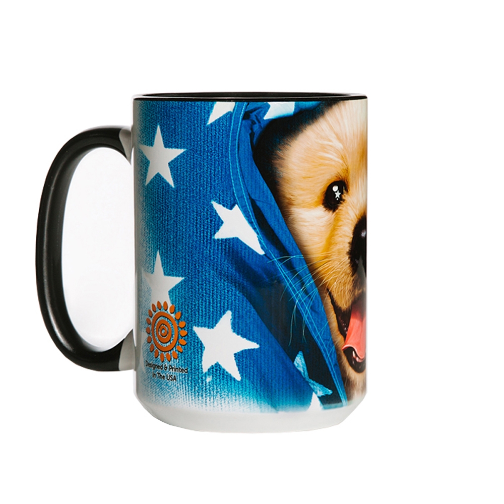 XXL-Tasse von The Mountain - Patriotic Golden Pup