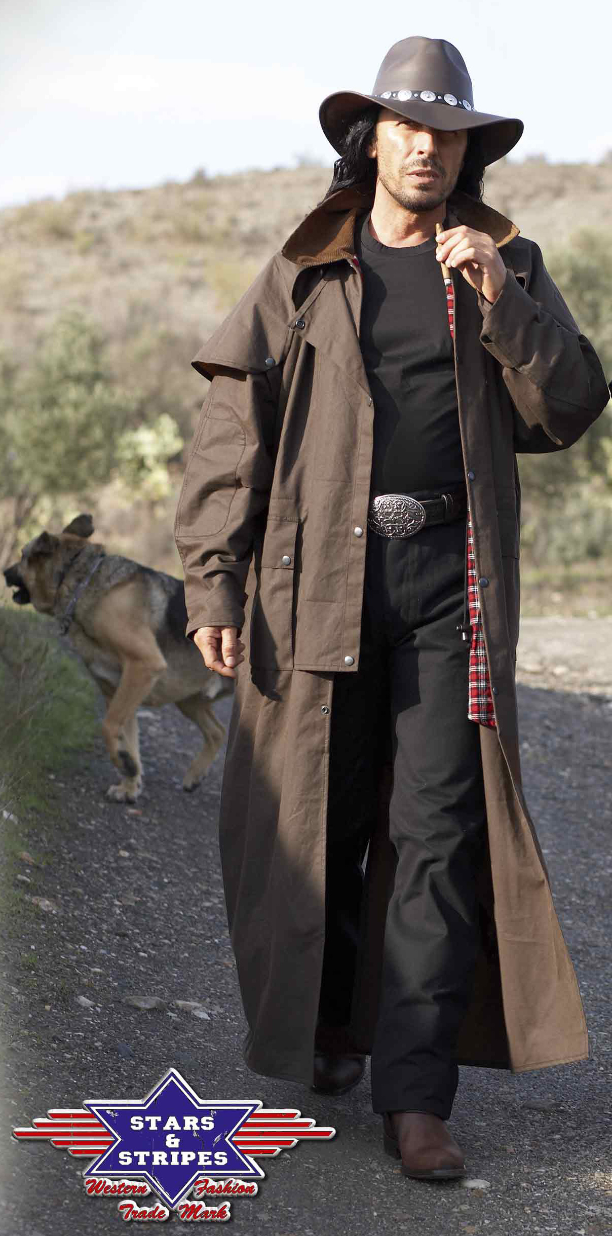 Staubmantel / Duster für Herren - Trail, Braun