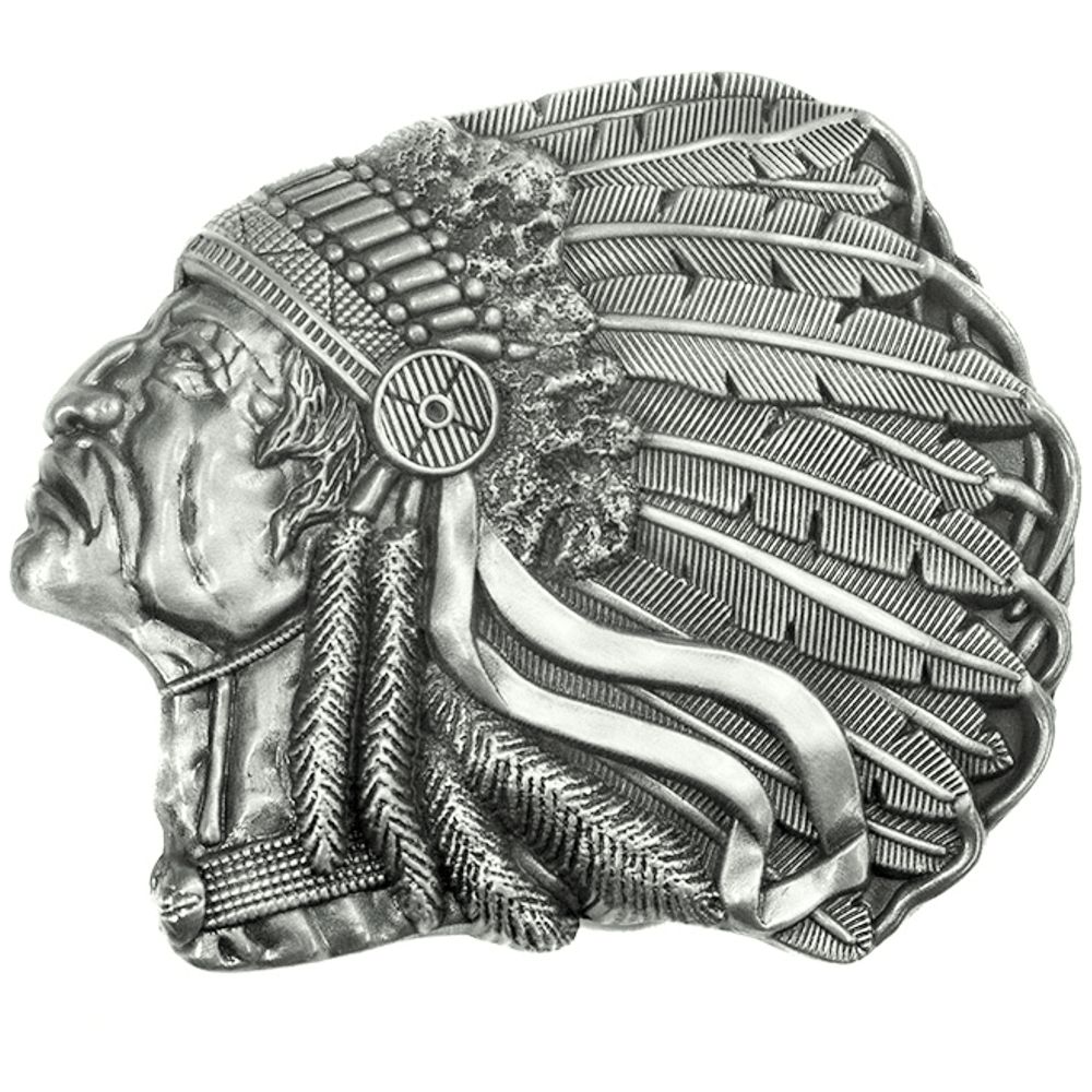 Gürtelschnalle - Indian War Chief