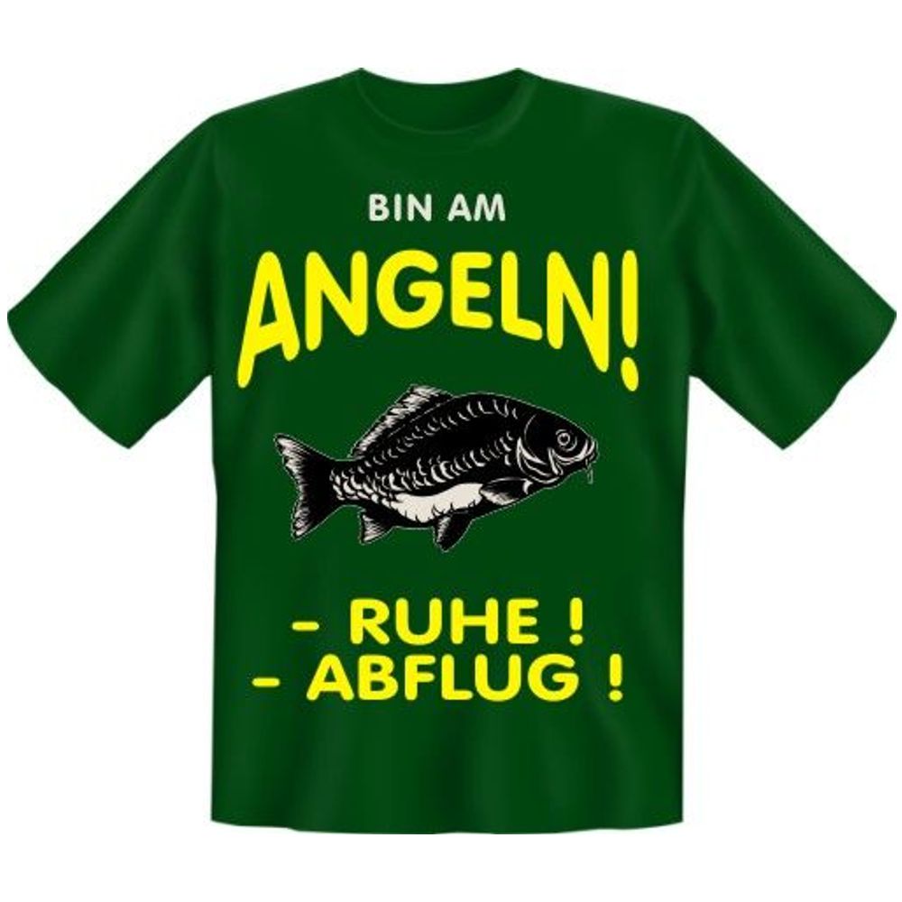 Fun T-Shirt - Angeln - Bin am Angeln