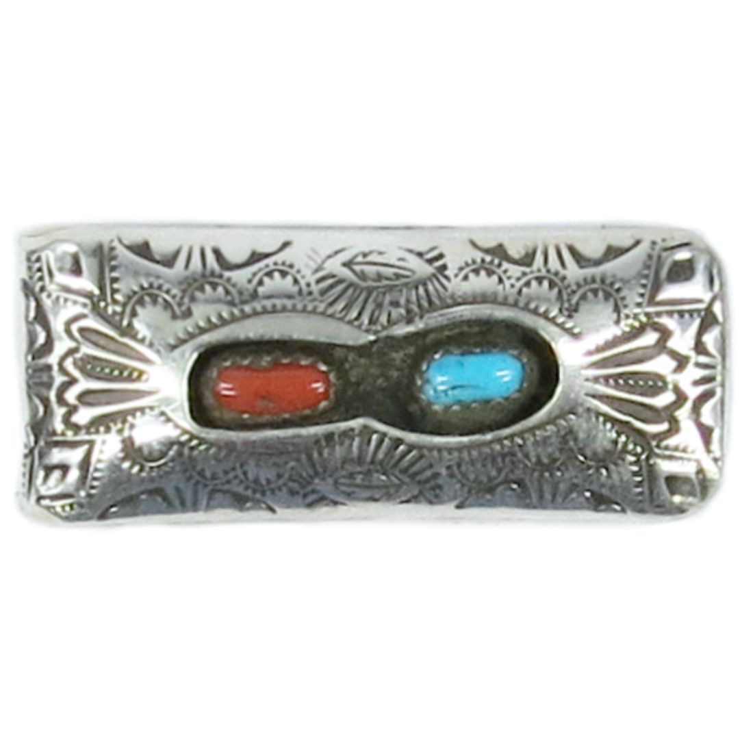 Geldscheinklammer aus Sterling Silber - Navajo Shadow Box II