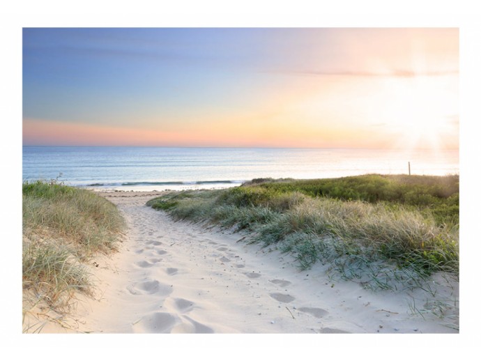 Fototapete - Spaziergang am Strand