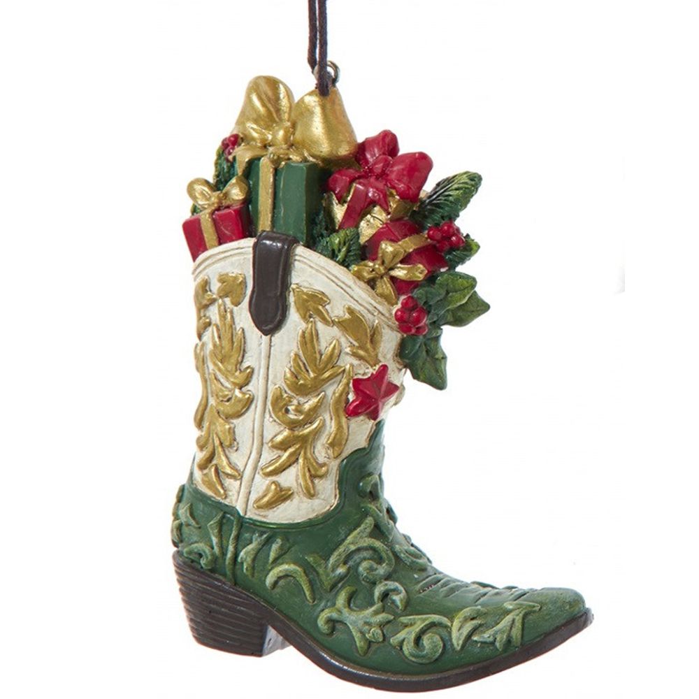 Weihnachtsschmuck - Xmas Boots, Grün