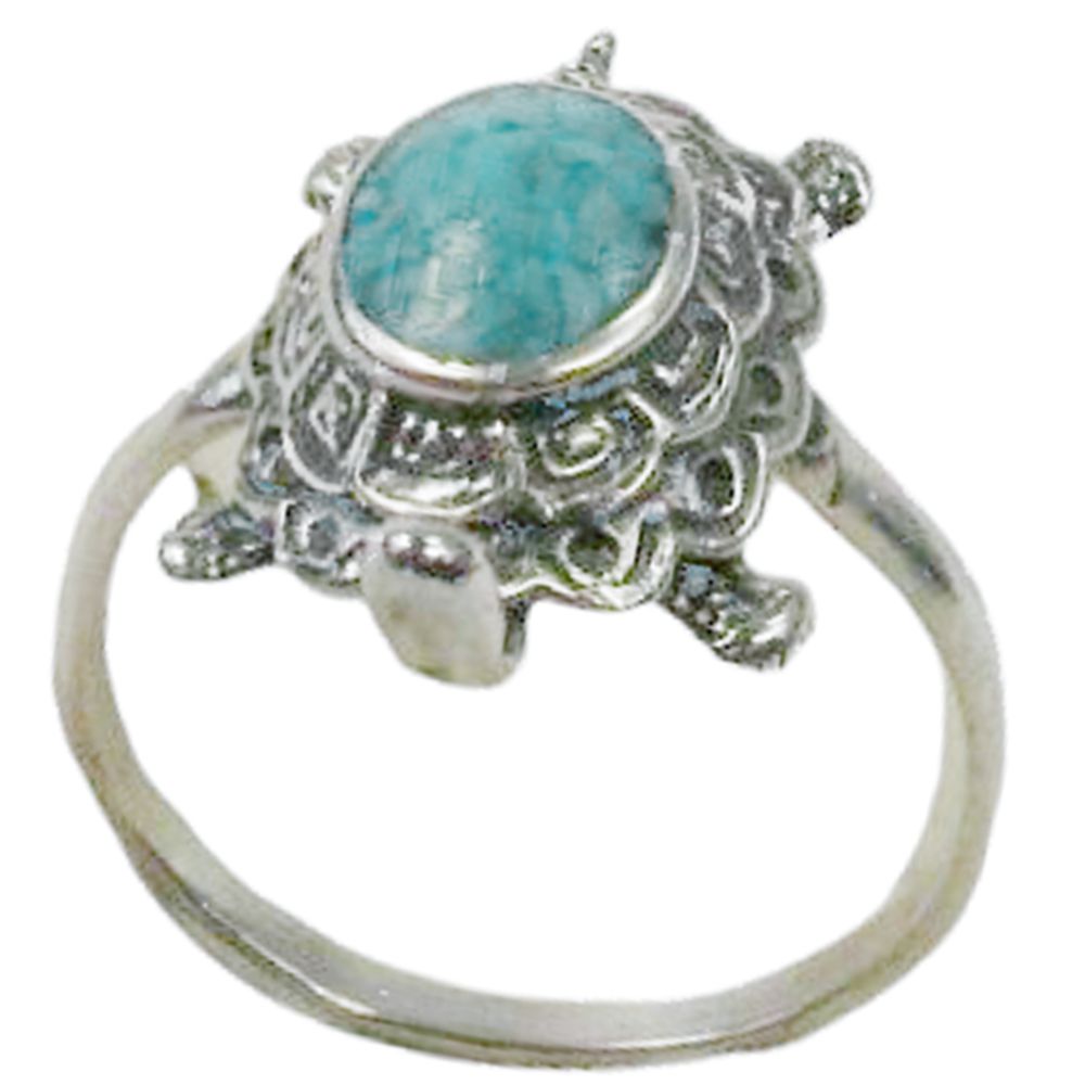Damenring aus Sterling Silber - Pawn Schmuck - Vintage Turtle, Größe 9