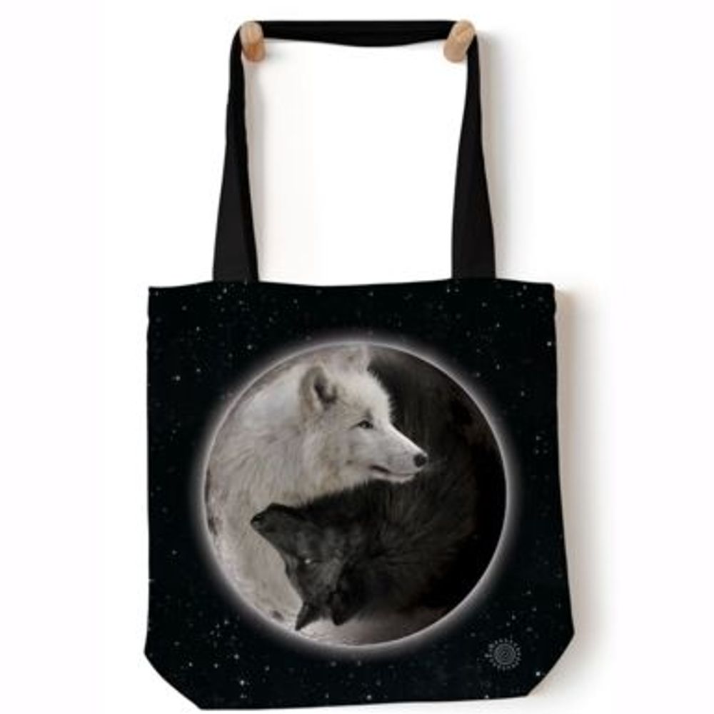 Tragetasche von The Mountain - Yin Yang Wolves