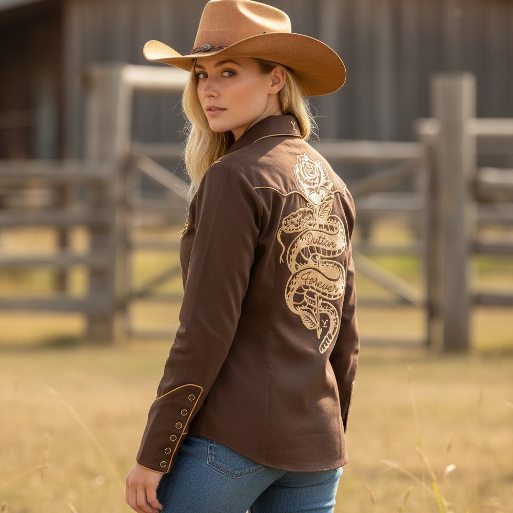 Westernbluse - Yellowstone Collection - Dutton Forever