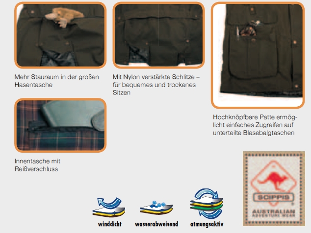 Reduziert - Scippis Oilskin Herren Jacke - McGyver Adventure Jacket, Schwarz, Größe 2XL