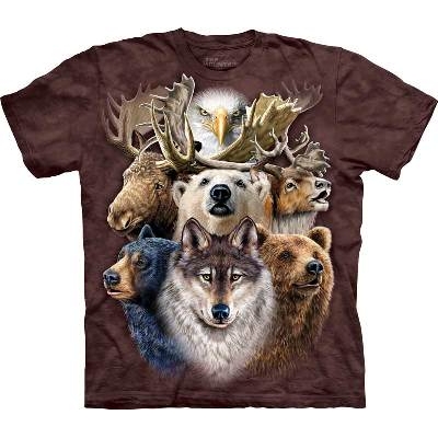 The Mountain T-Shirt - Northern Wildlife Collage