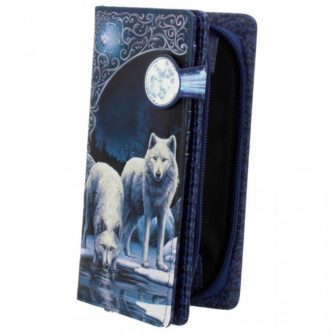 Geprägte Geldbörse mit Wolf-Motiv - Warriors Of Winter