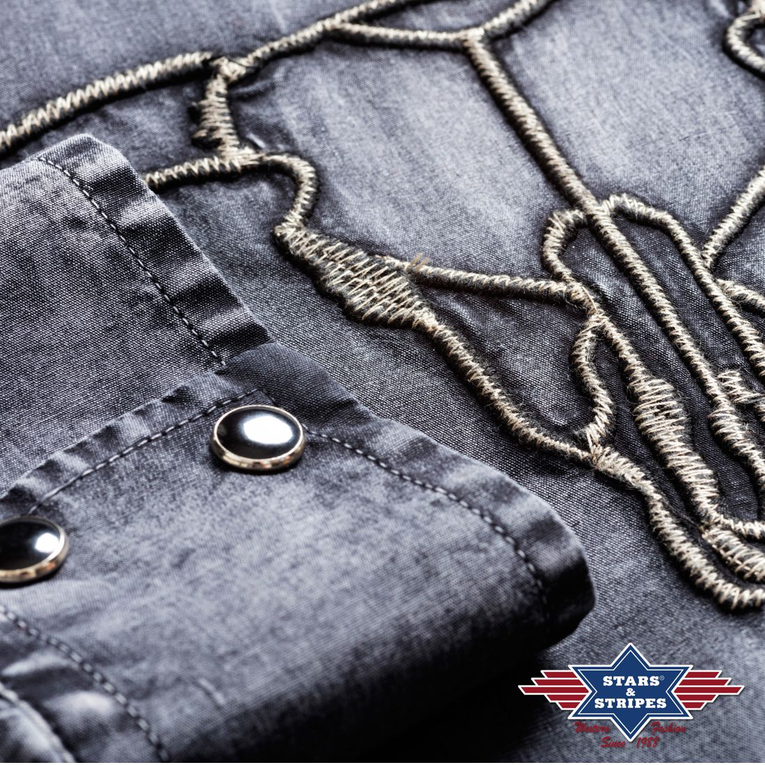 Westernhemd von Stars & Stripes - Enzo, Langarm