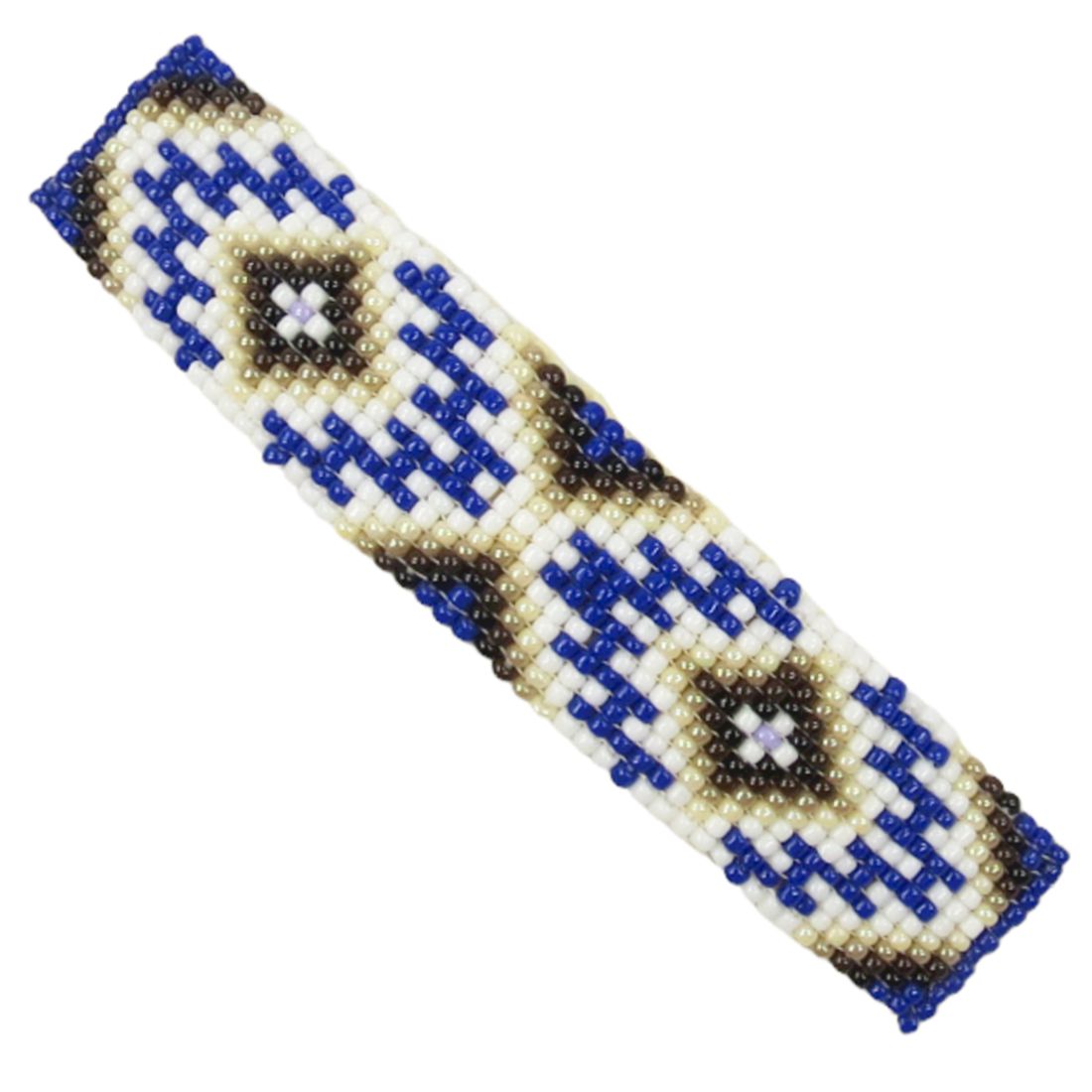 Glasperlen-Haarspange - Large Navajo Beadwork III