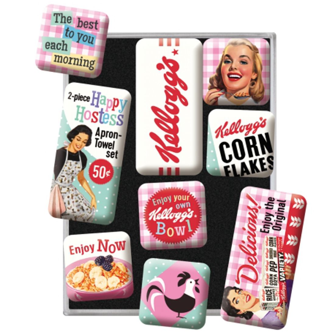 Magnet-Sparset - Hot Fifties - Happy Hostess Cornflakes