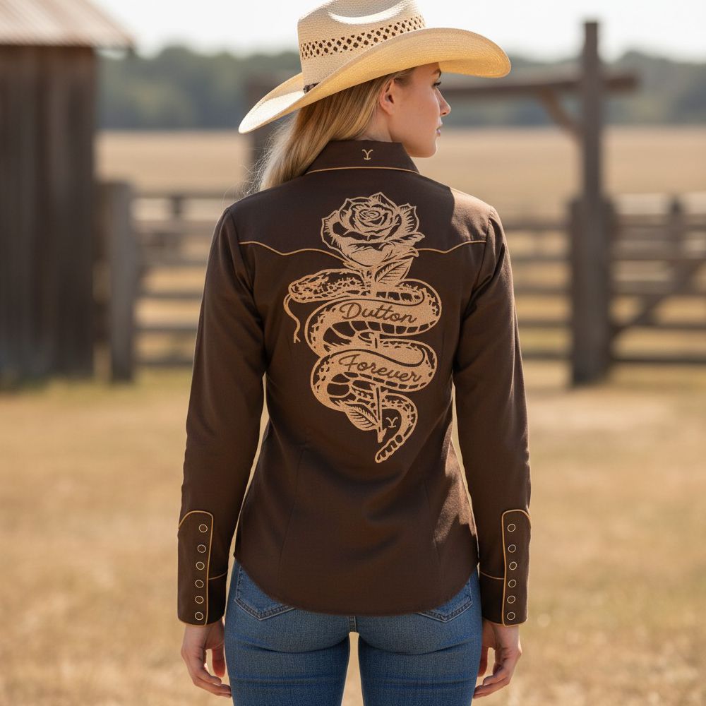 Westernbluse - Yellowstone Collection - Dutton Forever
