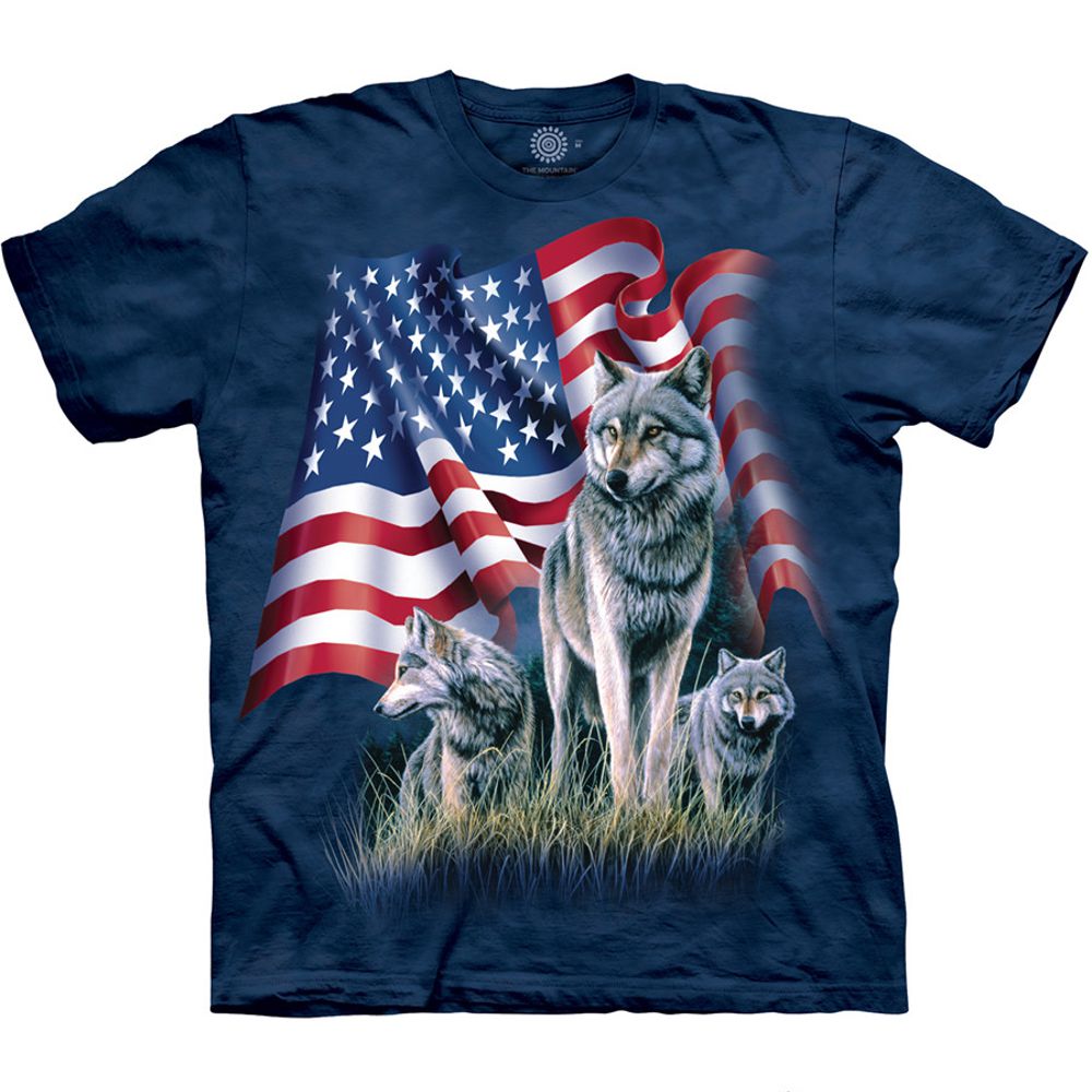 The Mountain T-Shirt - Wolf Flag