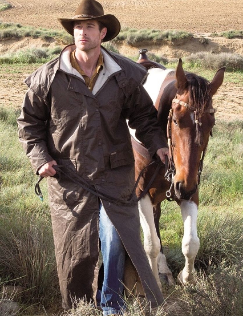 Reduziert - Gefütterter Mantel von Scippis - Mountain Riding Coat, Dri-Tec Membrane, Braun, Größe XL