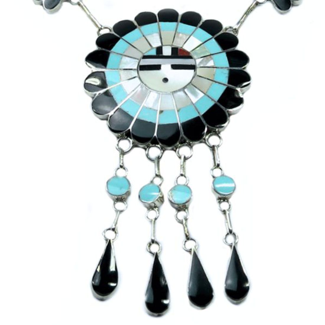 Indianerschmuck-Set - Zuni Sunface