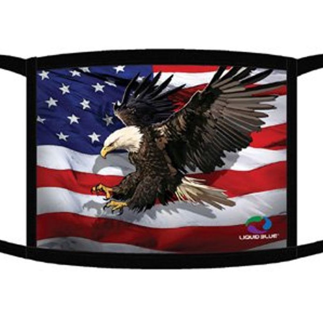 Gesichtsmaske / Mund- & Nasenschutz von Liquid Blue - American Eagle Flag