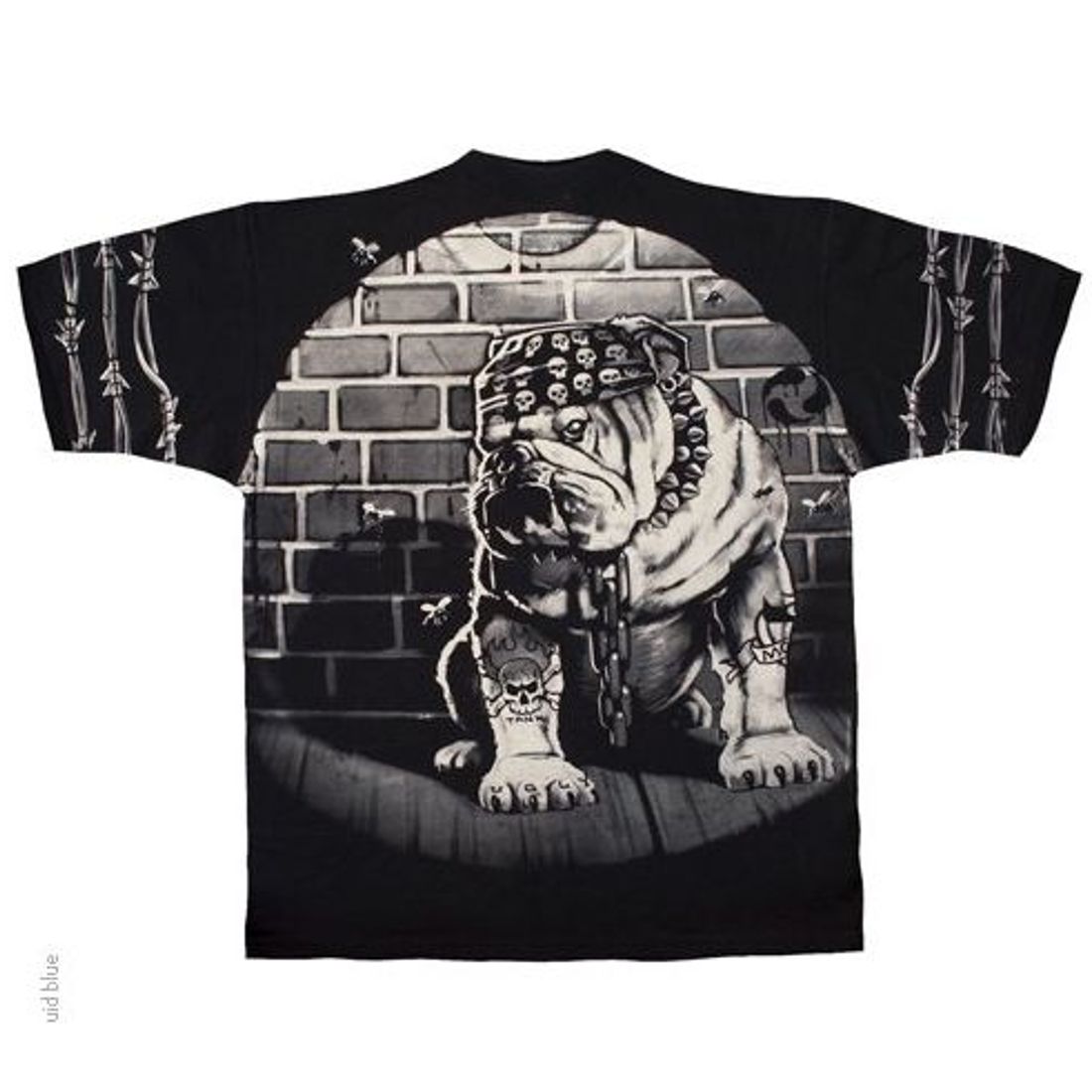 Liquid Blue T-Shirt - Biker - Cats Suck Bulldog