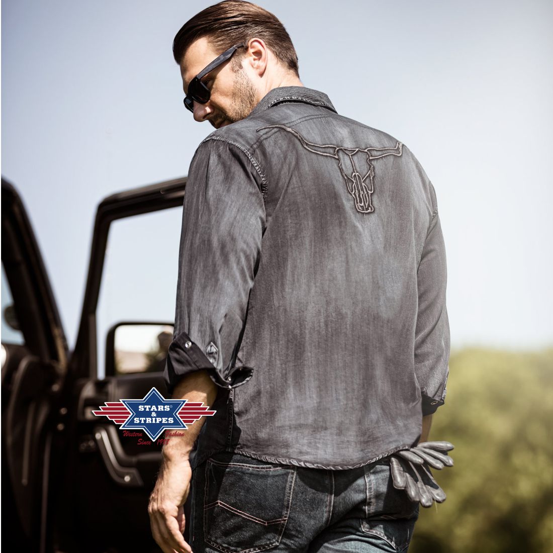Westernhemd von Stars & Stripes - Enzo, Langarm