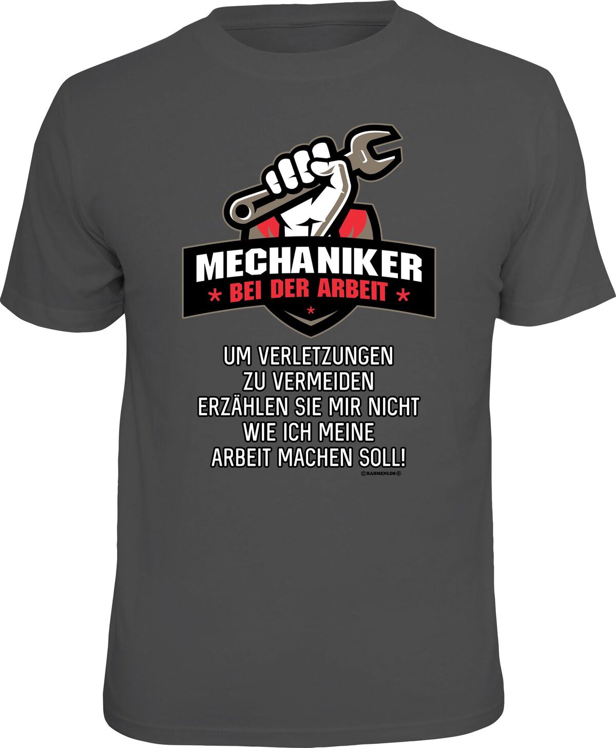 Reduziert - Fun T-Shirt - Handwerker - Mechaniker bei der Arbeit, Größe L