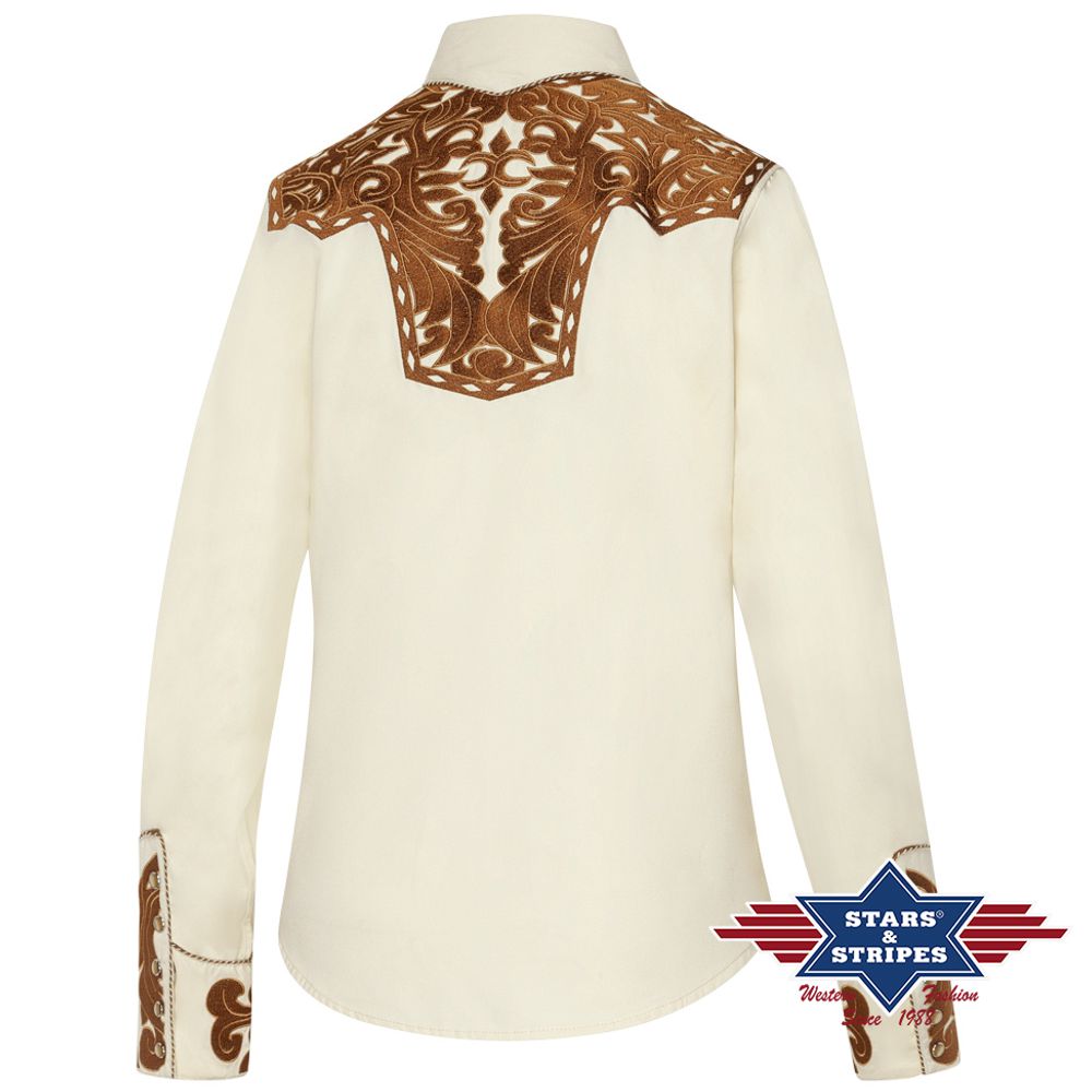 Westernbluse Janice, bestickt