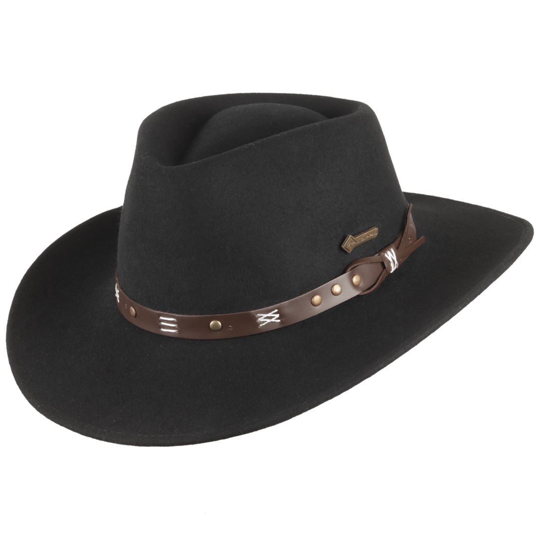 Scippis Westernhut aus Wollfilz - Emerald, Schwarz