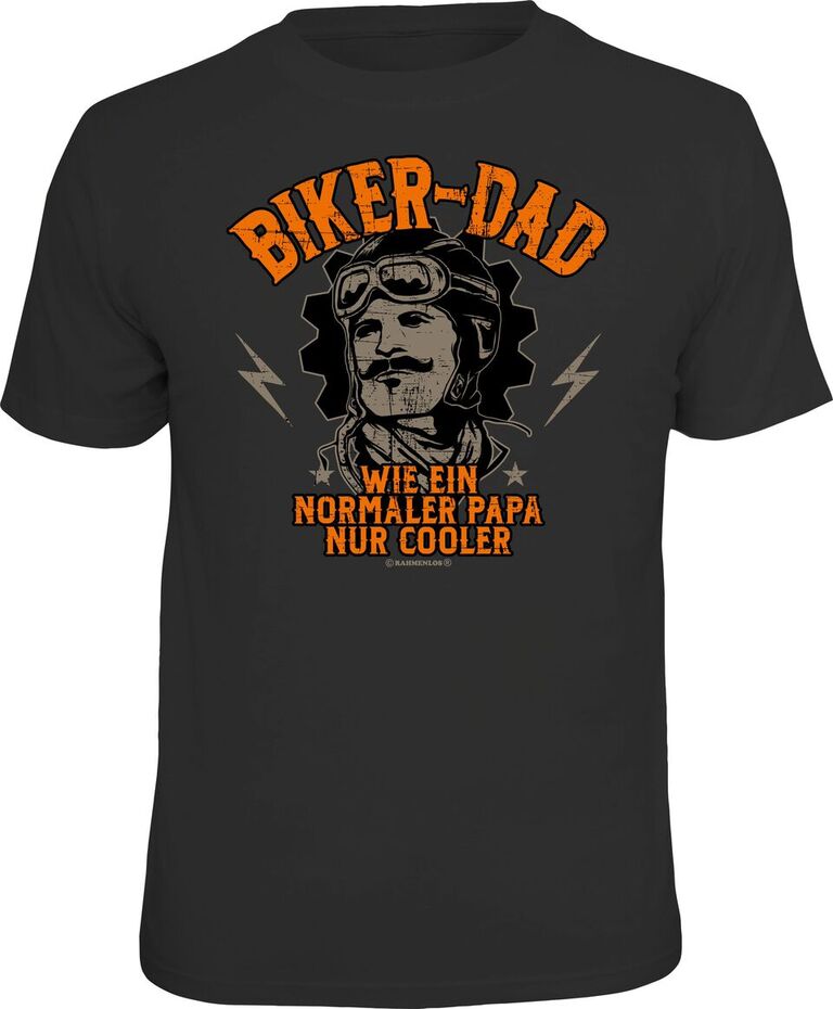 Reduziert - Fun T-Shirt - Biker - Biker-Dad, Größe XL