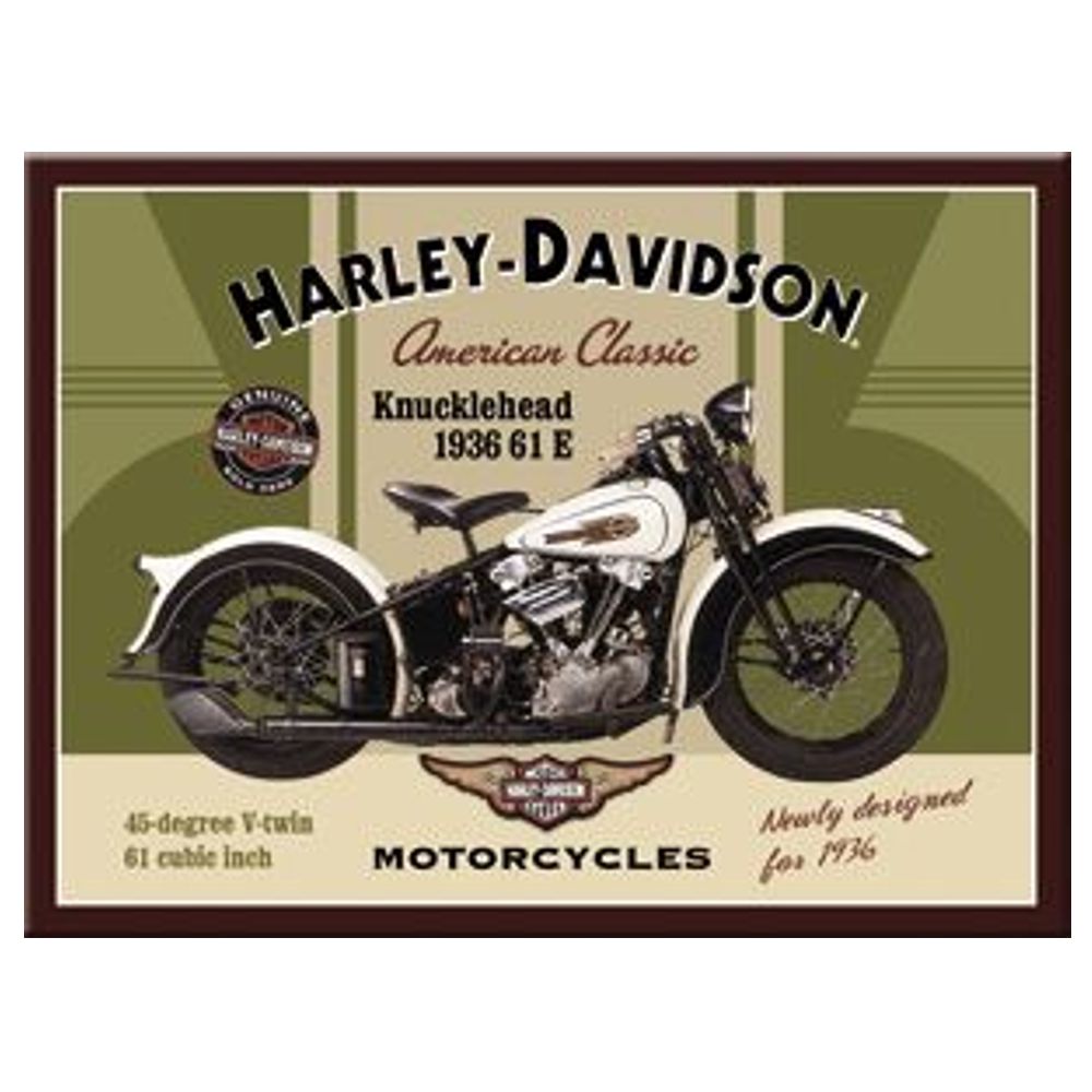 Magnet - Harley Davidson Knucklehead