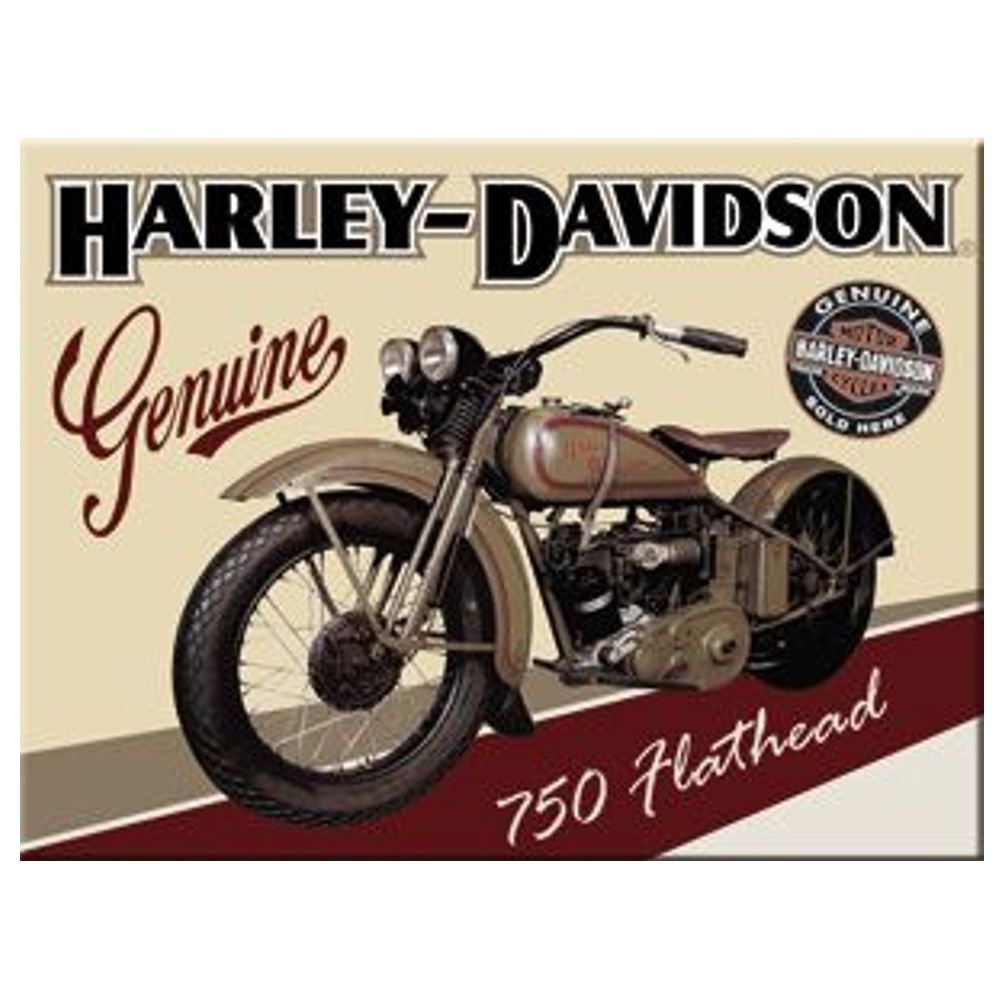 Magnet - Harley Davidson Flathead