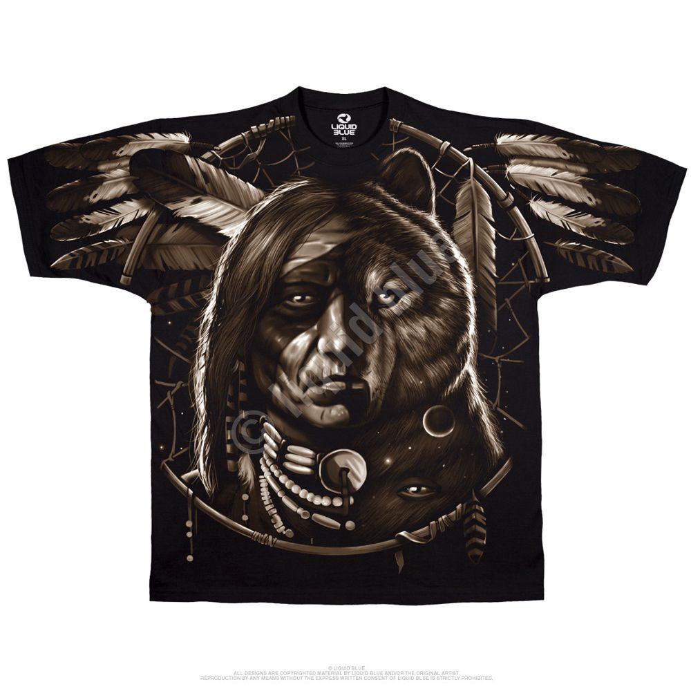 Liquid Blue T-Shirt - Indianer - Dream Spirit