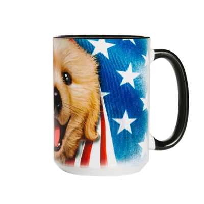 XXL-Tasse von The Mountain - Patriotic Golden Pup