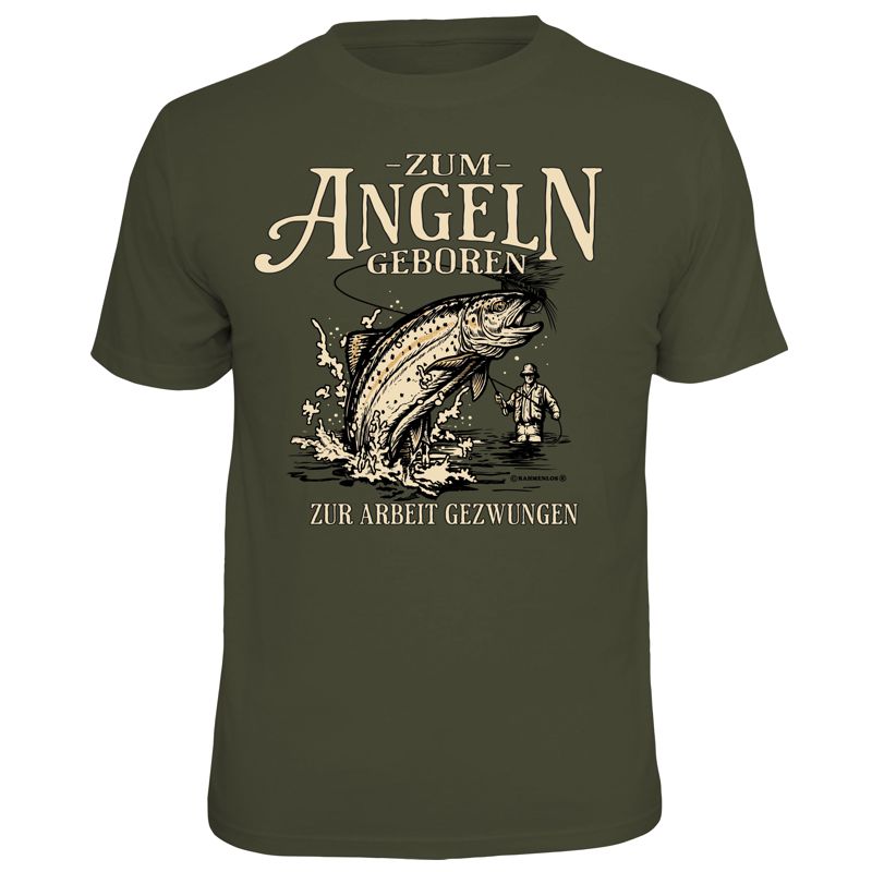 T-Shirt - Zum Angeln geboren