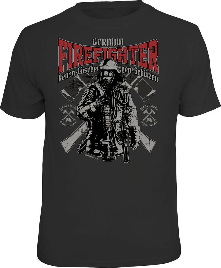 Fun T-Shirt - Feuerwehr - German Firefighter