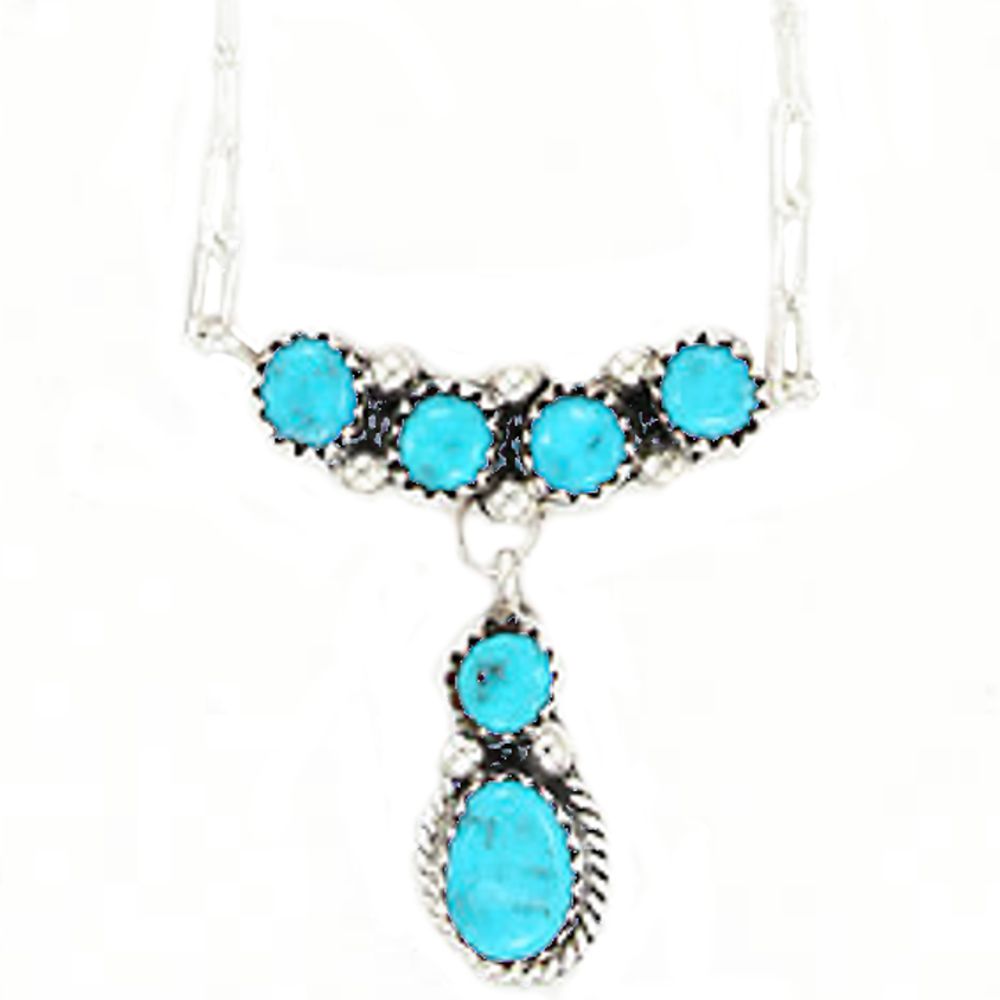 Indianerschmuck-Kette - Traditional Sleeping Beauty Turquoise