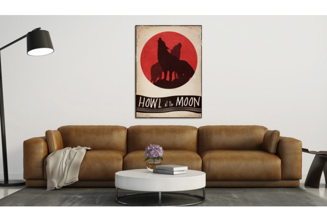 Wandbild - Howl at the Moon