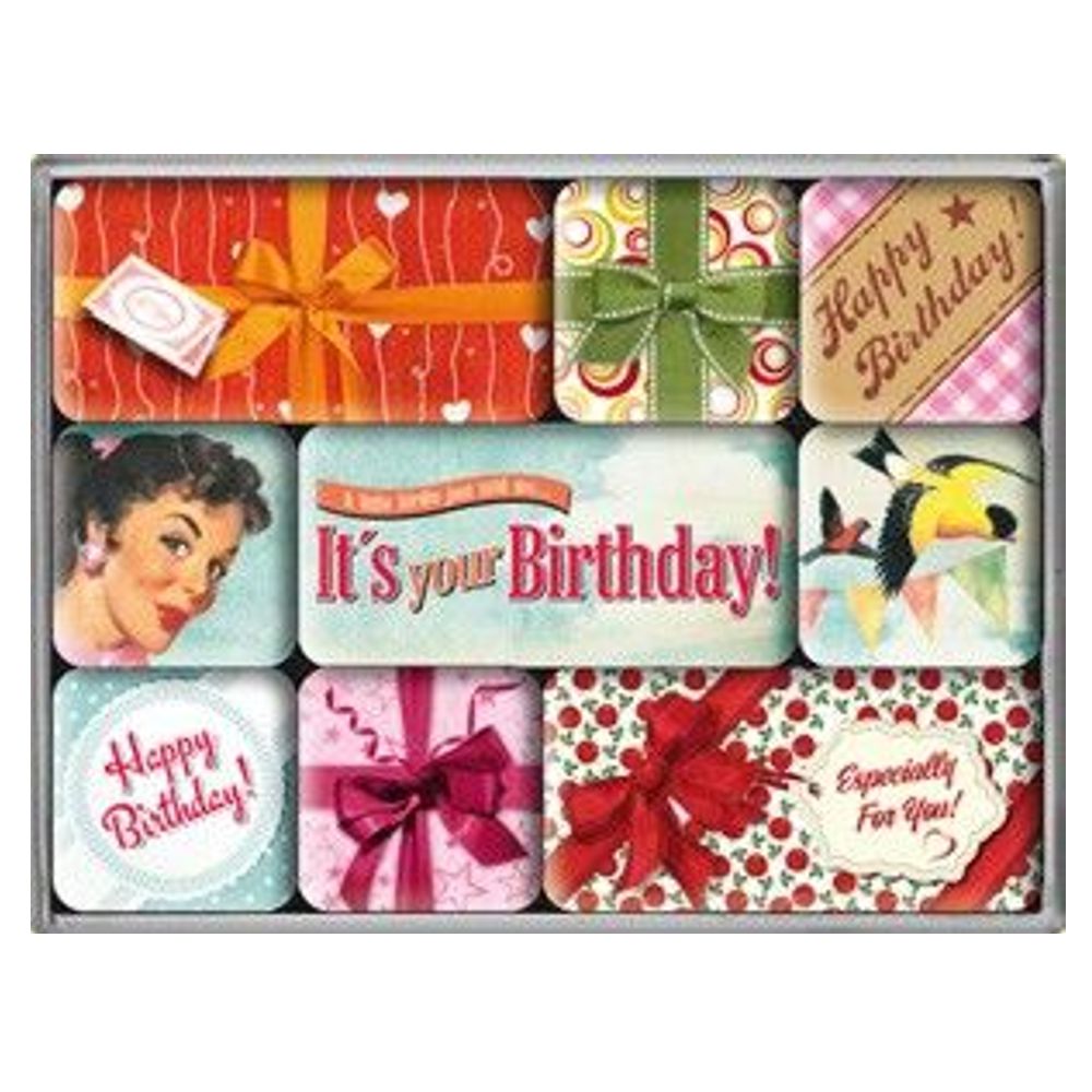 Magnet-Sparset - Hot Fifties - Happy Birthday