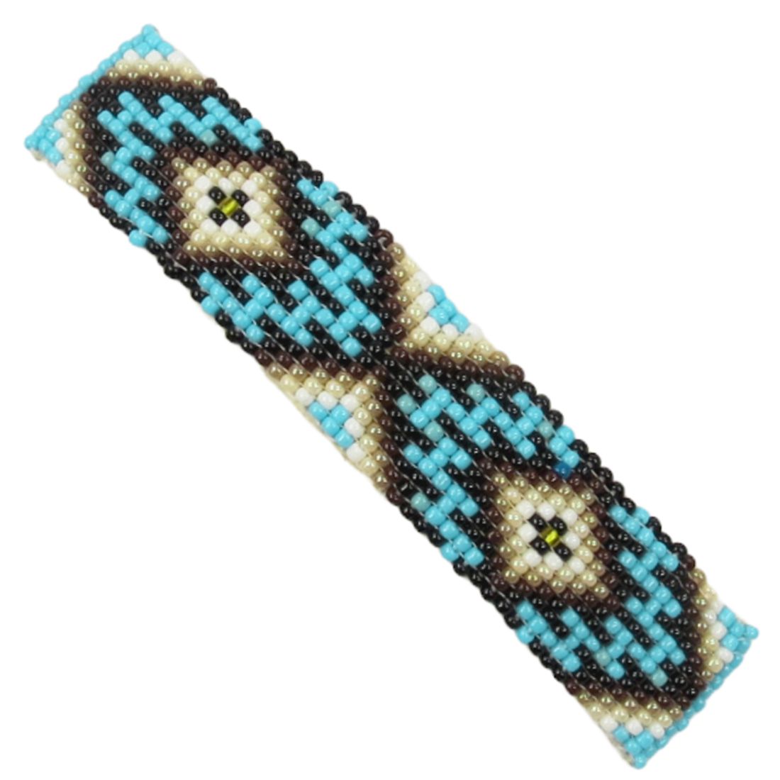 Glasperlen-Haarspange - Large Navajo Beadwork II