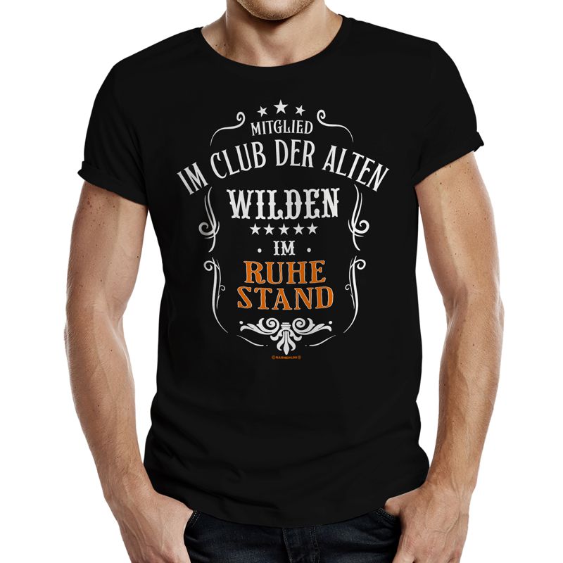 Fun T-Shirt - Ruhestand - Mitglied im Club der alten Wilden