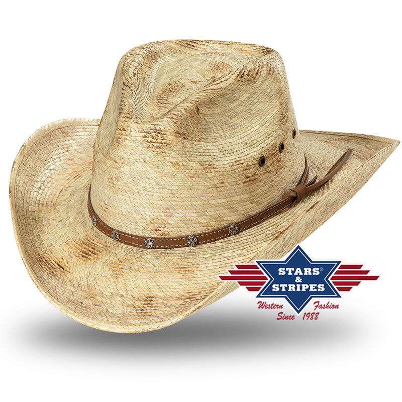 Strohhut mit schickem Hutband Sykler, Stars & Stripes