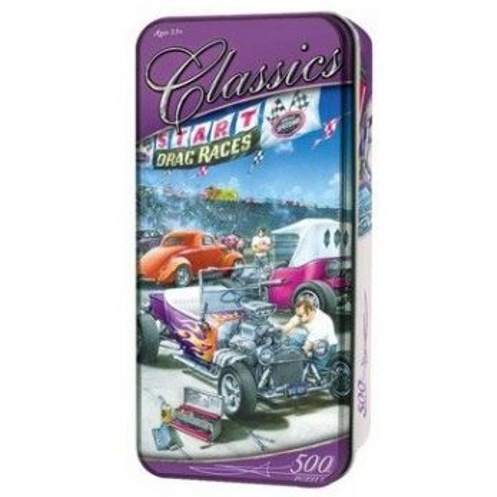 Classic Car Puzzle - Hot Rod Racing, 500 Teile