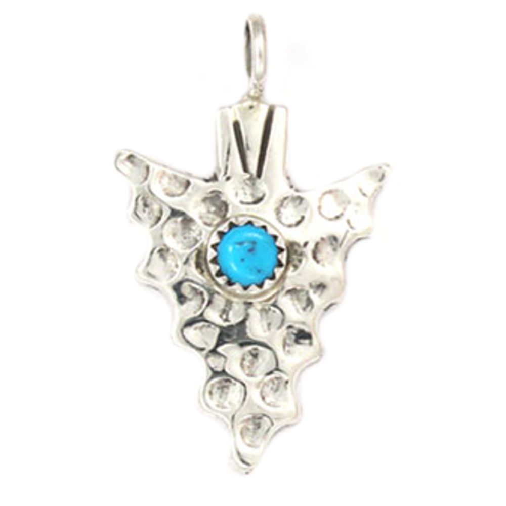 Kettenanhänger aus Sterling Silber - Turquoise Arrowhead I