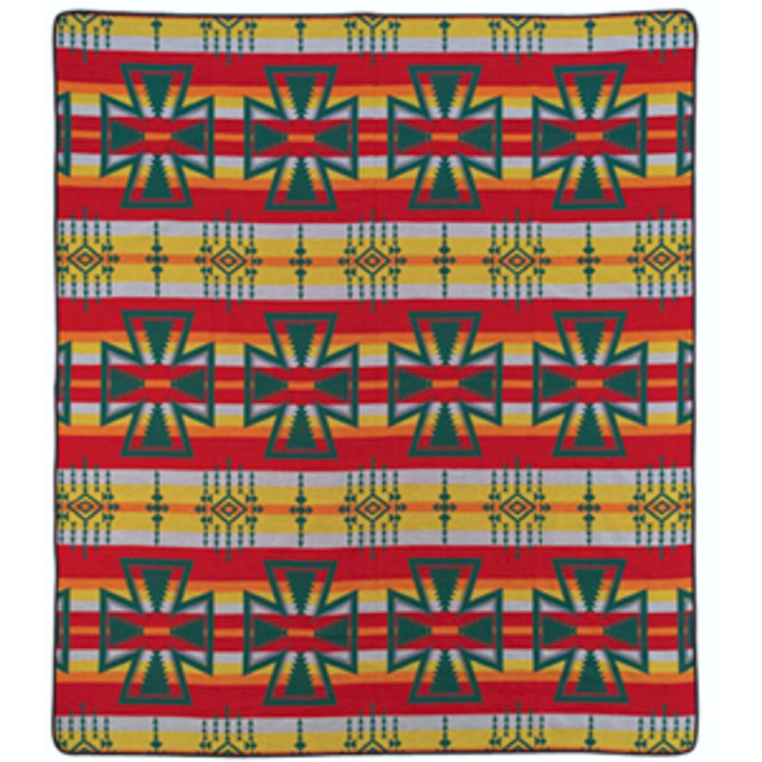 XXL-Tagesdecke / Indianerdecke - Native Enchantement Premium Blanket, Grün, 235 x 245 cm
