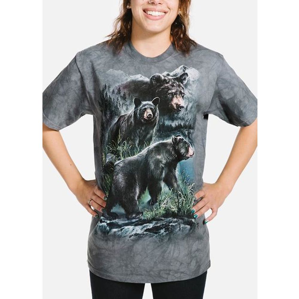 The Mountain T-Shirt - Three Black Bears