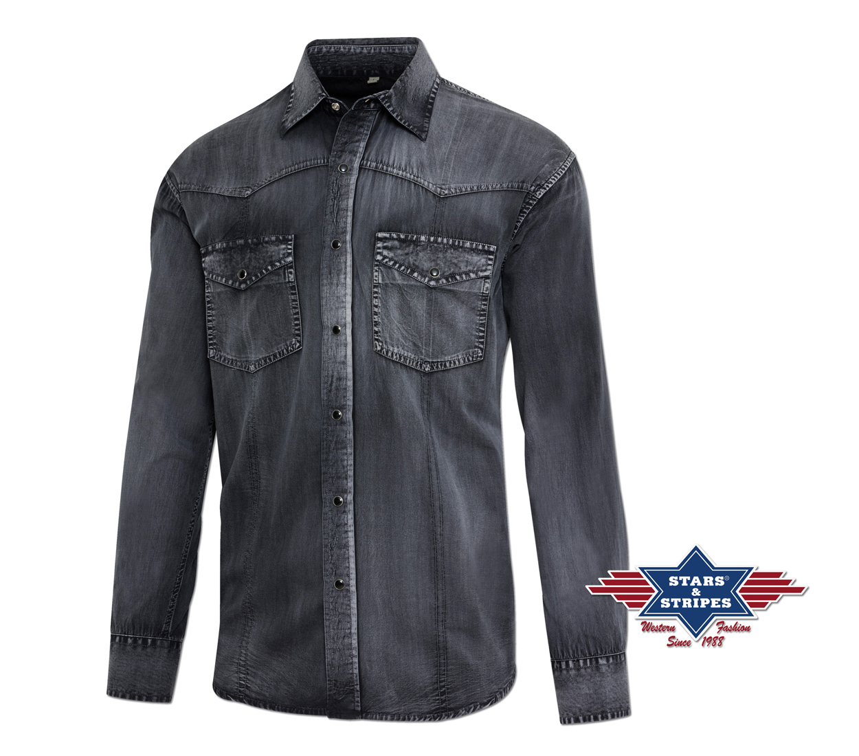 Westernhemd von Stars & Stripes - Enzo, Langarm
