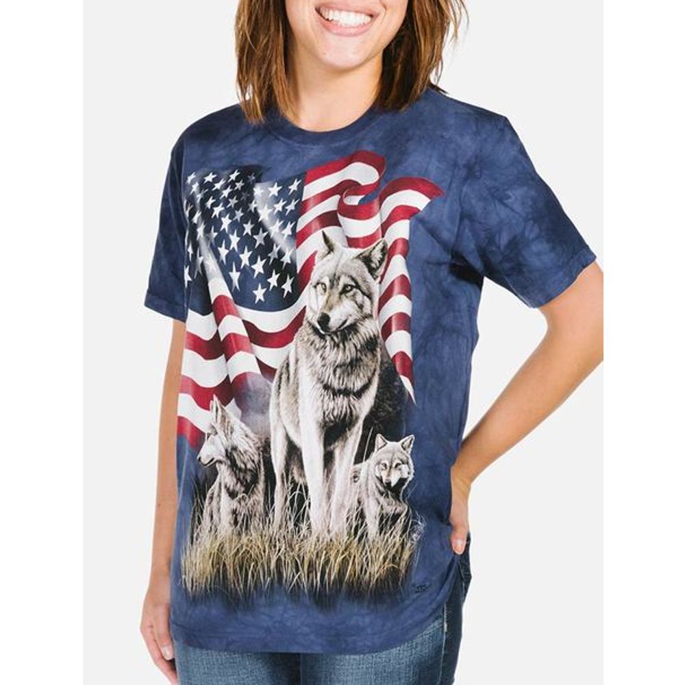 The Mountain T-Shirt - Wolf Flag